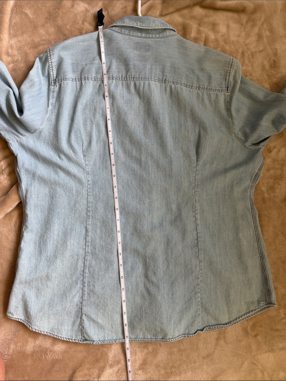 J. Crew Light Blue Denim Button-Down Shirt - Picture 5 of 6
